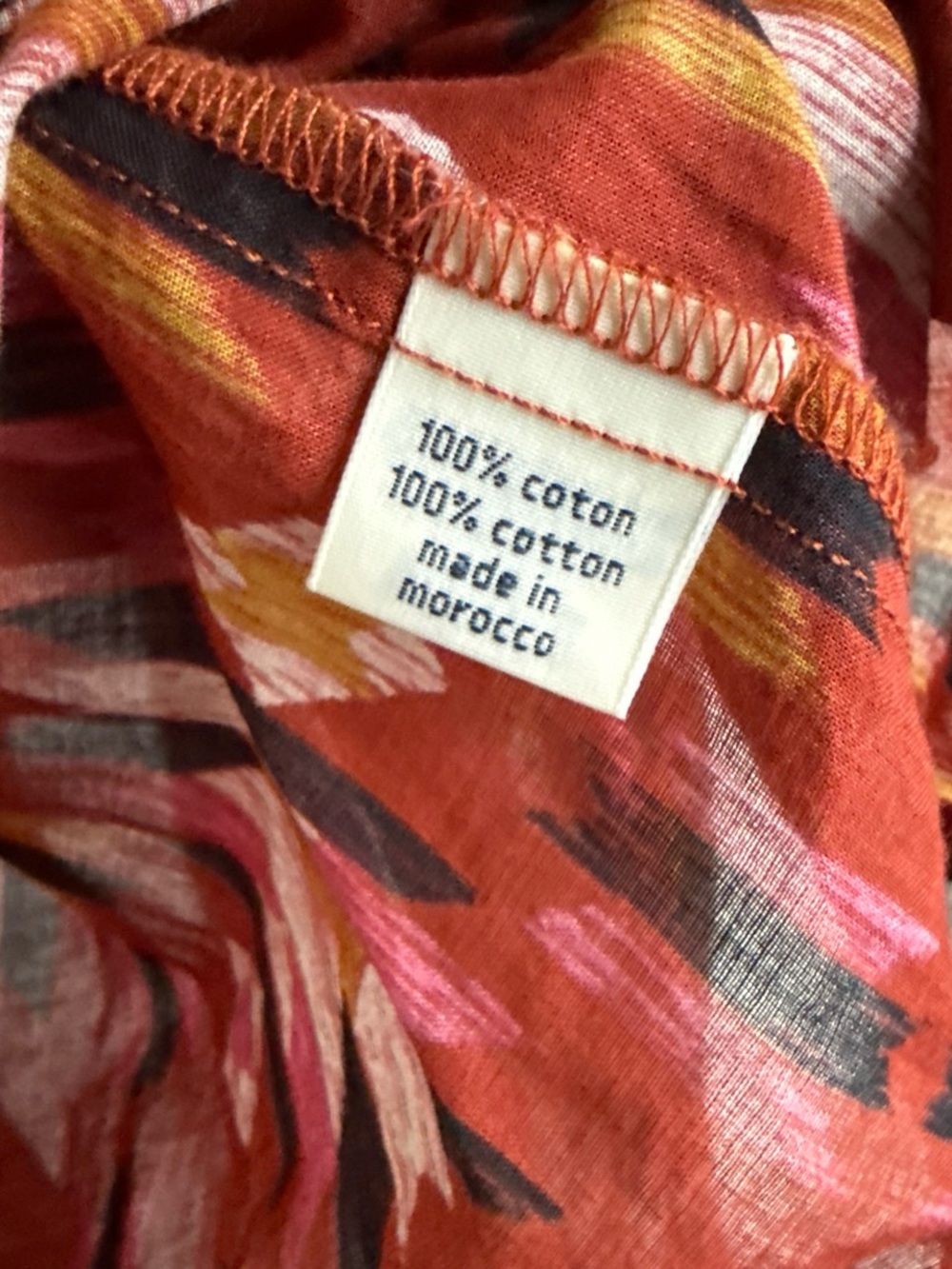 Hartford Red Multi-Color Aztec-Pattern Button-Down Shirt - Picture 4 of 6